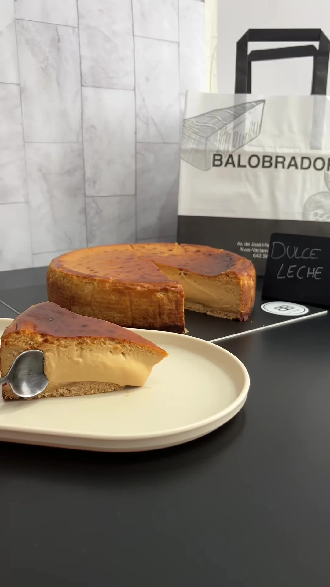Tarta de queso dulce de leche - Tamaño M